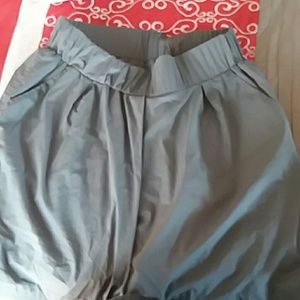 Gray mini skirt